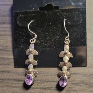 925 amethyst earrings